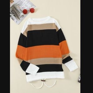 Pullover Colorblock Knit Sweater - Worn once